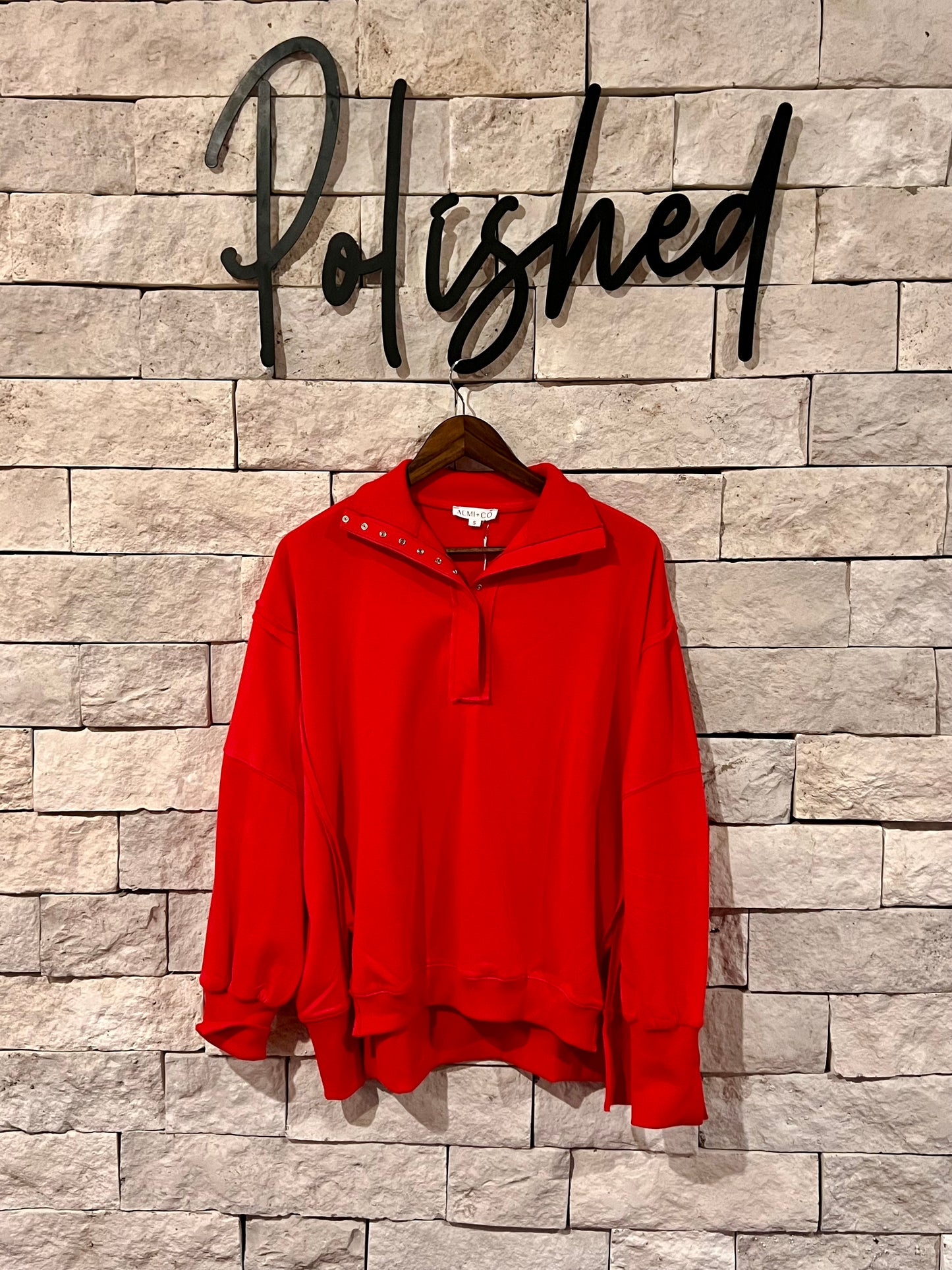 Fireside Henley Sweatshirt