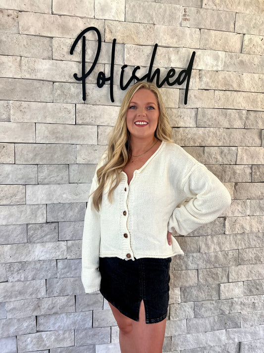 Cozy Cropped Cardigan