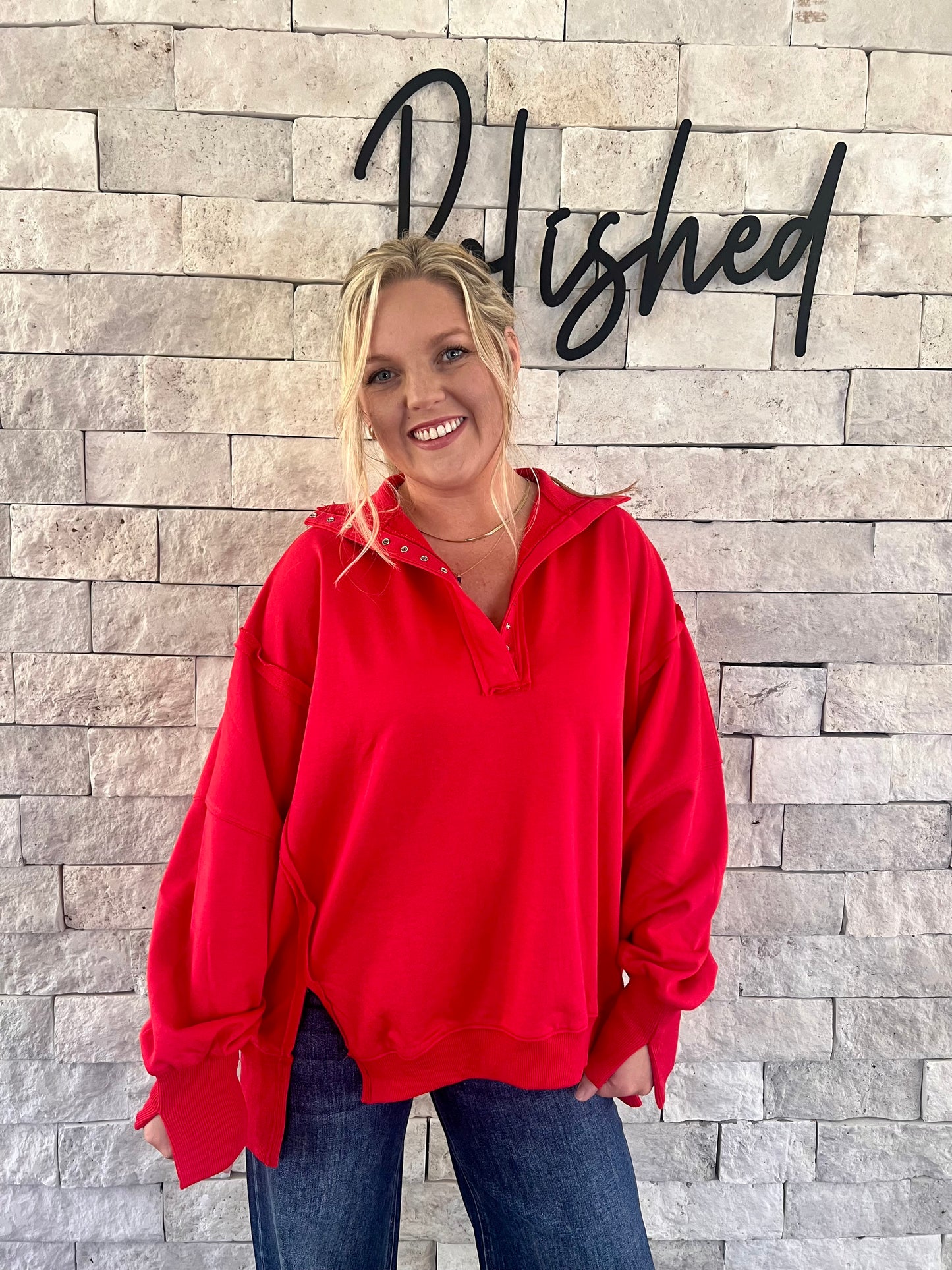 Fireside Henley Sweatshirt