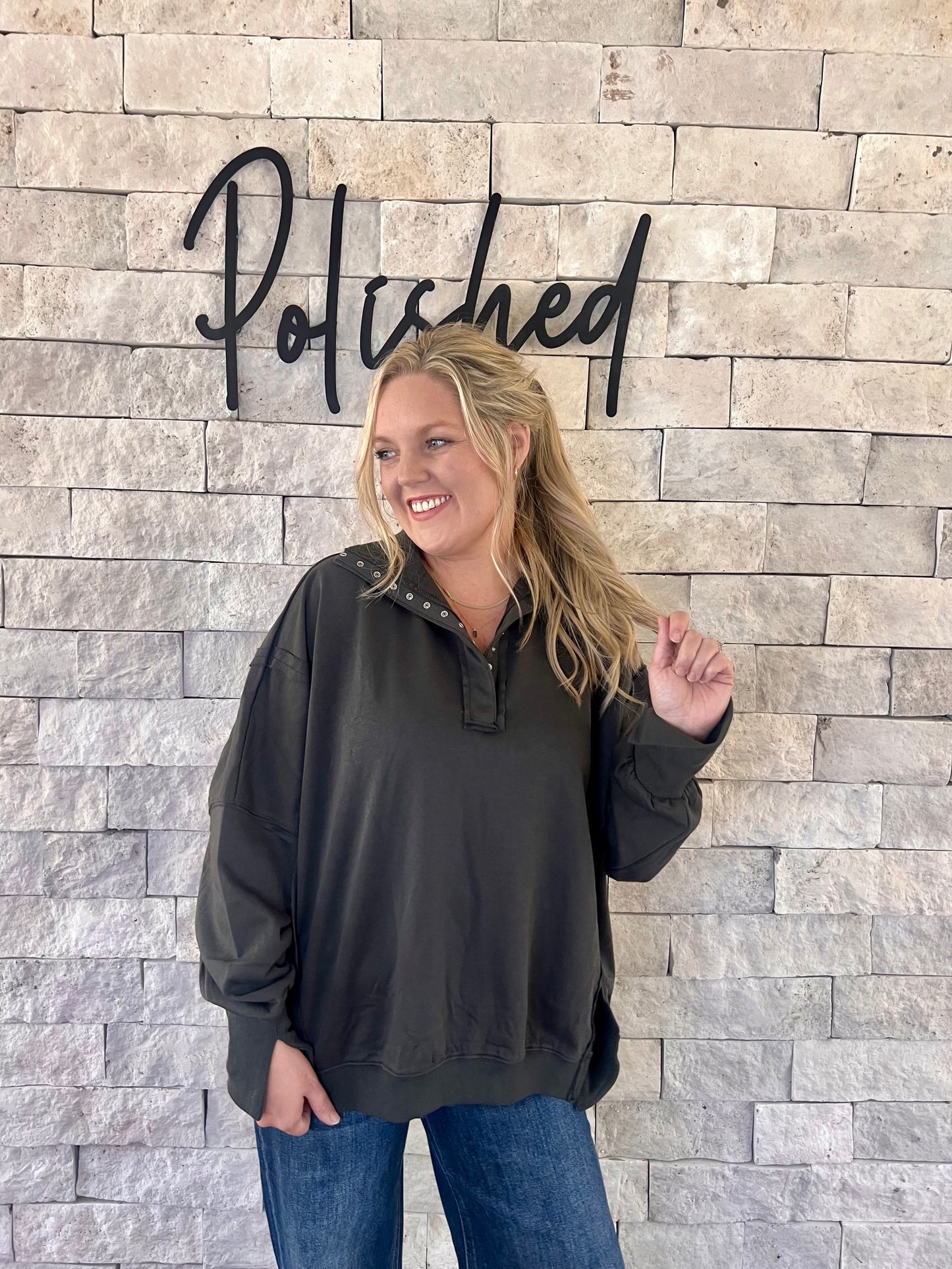 Charcoal Chic Long Sleeve