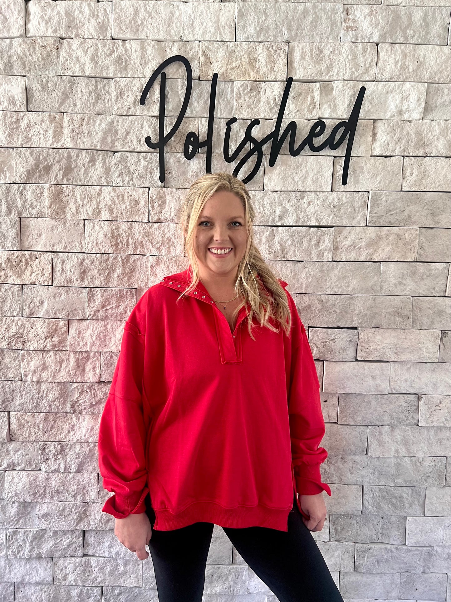 Fireside Henley Sweatshirt