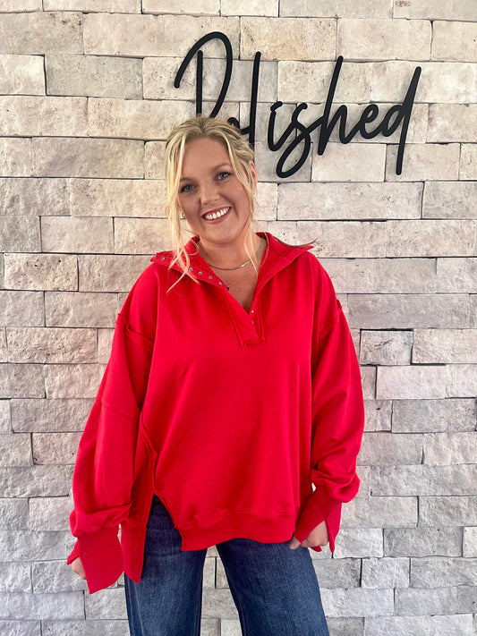 Fireside Henley Sweatshirt