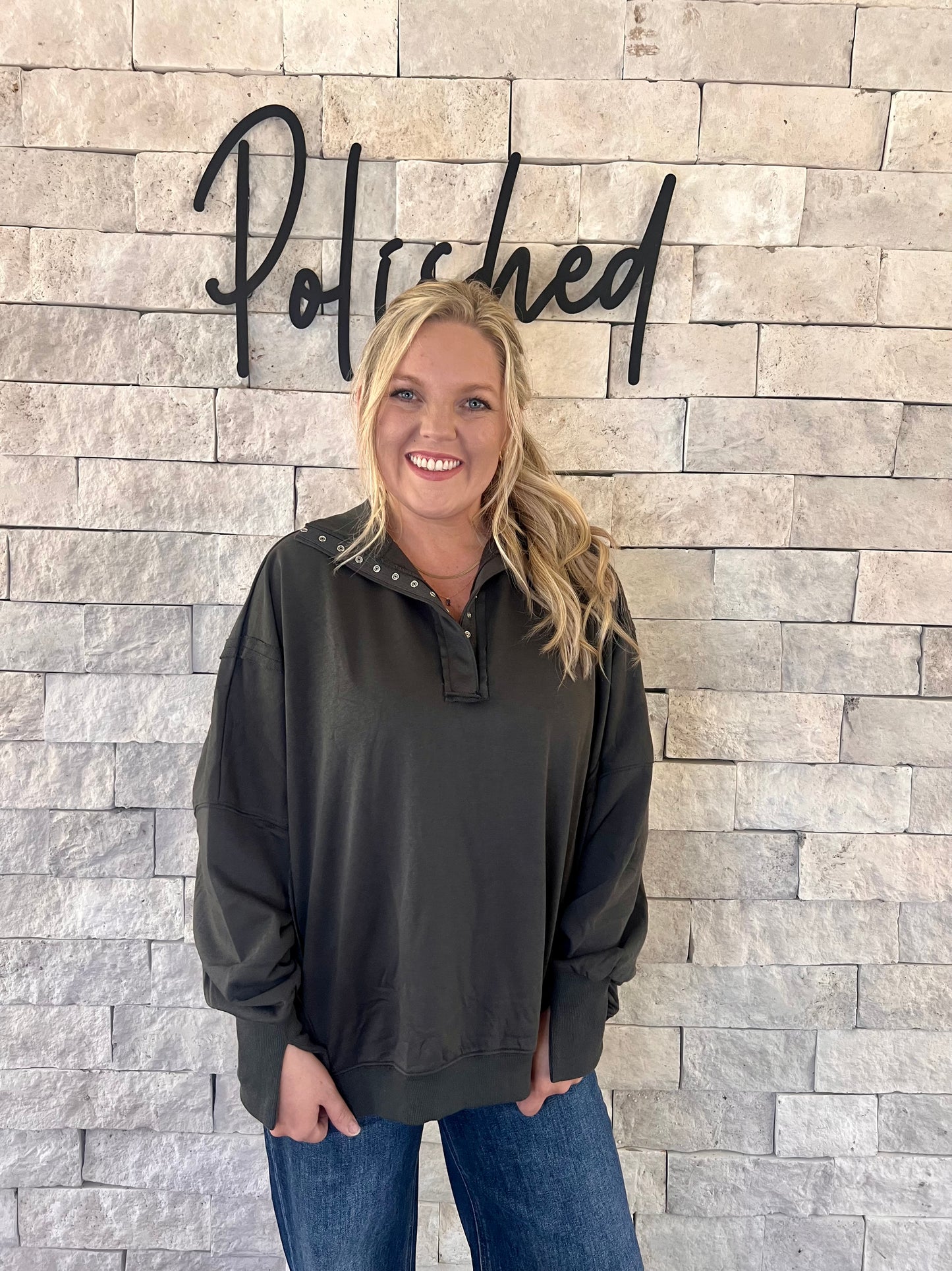 Charcoal Chic Long Sleeve